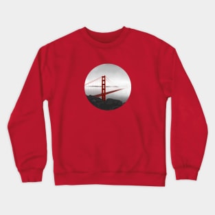 Golden Gate Bridge (Vectorillustration) Crewneck Sweatshirt